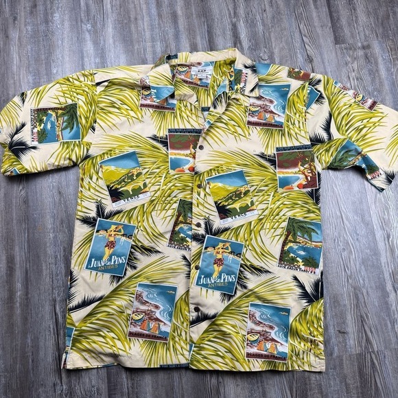 The Unbranded Brand Other - KAD Clothing Company Men's XL Short Sleeve Button Up Tropical Print Vintage Y2K